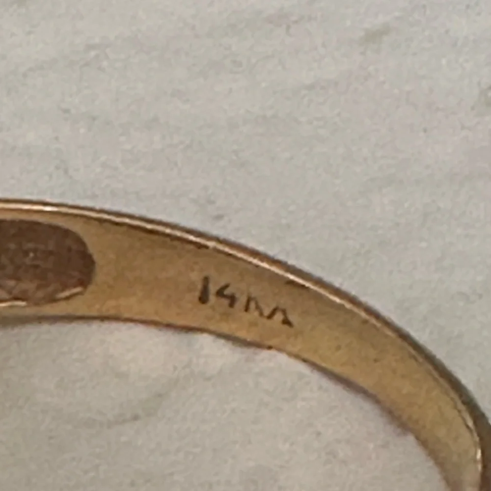 Beautiful 14k & .5 diamond vintage 80s cocktail ring - Picture 5 of 17